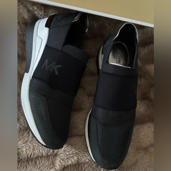 Michael Kors Black Slip-On Sneakers Felix trainer - Picture 1 of 10